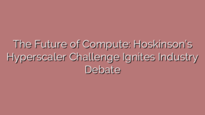 The Future of Compute: Hoskinson’s Hyperscaler Challenge Ignites Industry Debate