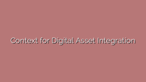 Context for Digital Asset Integration