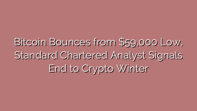 Bitcoin Bounces from $59,000 Low, Standard Chartered Analyst Signals End to Crypto Winter